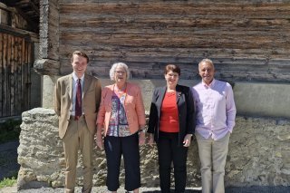 Les candidats du PS d'Ayent pour les communales 2024: Mathieu Aymon. Chantal Beaupain, Manuella Plaschy, Philippe Petigas (manque Christiane Travelletti)